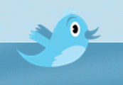 Zwitschender Vogel bei twitter