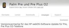 HP und o2 verffentlichen Update fr Palm Pre Plus