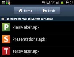 SoftMaker Office Mobile: Drei .apk-Dateien zur Installation