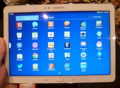 Samsung Galaxy Note Pro 12.2: Widget-bersicht.