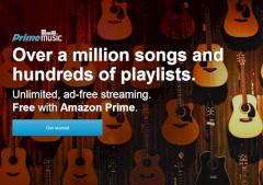 Startseite des neuen Musik-Streaming-Angebots fr Amazon-Prime-Kunden.