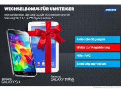Tausch-Aktion bei Samsung: Gratis-Tablet bei Wechsel vom S3 / S4 zum Galaxy S5