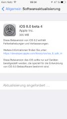 iOS8 Beta 4 bringt neue Features mit sich