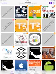 Die Podcast-App synchronisiert die Daten mit iTunes