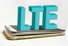 Schriftzug LTE auf Smartphones 