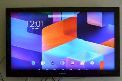 Android-Homescreen auf einem Fernseher