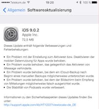 iOS 9.0.2 verffentlicht
