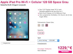 iPad Pro im Online-Shop der Telekom