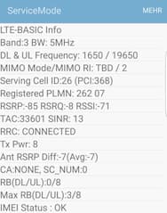 LTE Band 3 im Netmonitor gesichtet