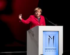Bundeskanzlerin Angela Merkel auf den Medientagen in Mnchen