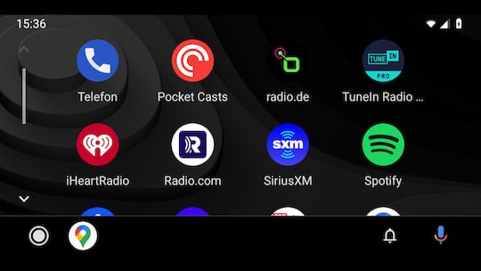 Radio.de im Android-Auto-Men