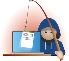 Beim Phishing geht es den Verbrechern darum, Zugangsdaten zu erbeuten.