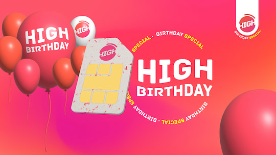 High mobile feiert Geburtstag