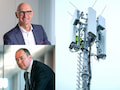 Wohl keine besten Freunde: Tim Httges (Telekom, oben) und Ralph Dommermuth (1&1 unten) - Httges wirft Horten von Frequenzen und Nichtstun vor