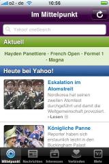 Yahoo! Mobile auf dem iPhone