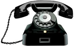Bild eines antiken Festnetz-Telefons