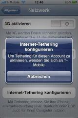 Tethering bei T-Mobile