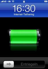 Tethering am iPhone
