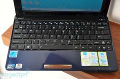 Asus Eee PC 1005PE Pine Trail CPU Test Tastatur