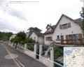 Ein Wohngebiet in Frankreich innerhalb von Google Street View