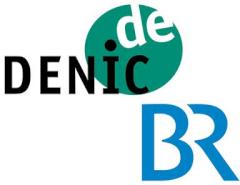 Die Logos der DENIC und des BR.