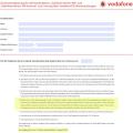 Vodafone-Zusatzvereinbarung