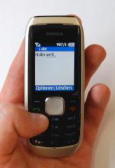 Die SMS-Funktion des Nokia 1800.