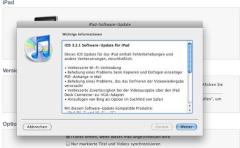 iOS-Update auf dem iPad
