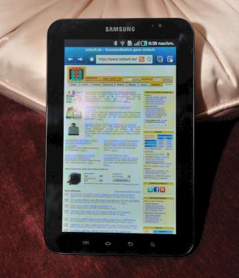 Internet surfen mit dem Samsung Galaxy Tab - Klick zu Bild 4