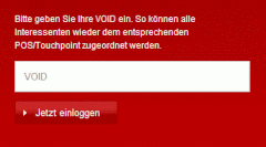 Vodafone-Registrierungs-Website