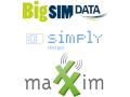 Logos von BigSIM, maXXim und simply