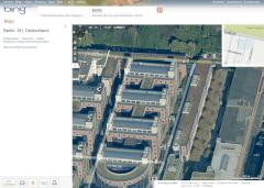 Bing Maps mit der Vogelperspektive
