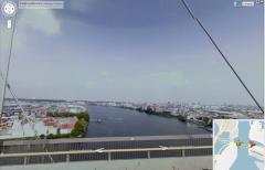 Start von Google Street View in Deutschland: Blick von der Hamburger Khlbrandbrcke.