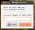 Ubuntu NewRez Tool Trick Bildschirm Auflsung Display Netbook Pixel