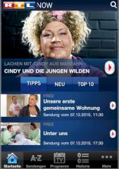 Per RTL-NOW-App Zugriff auf das Online-Angebot des Privatsenders.