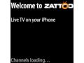 Zattoo-Startseite auf dem iPhone