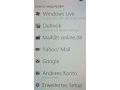 E-Mail-Konfigurationsmen bei Windows Phone 7
