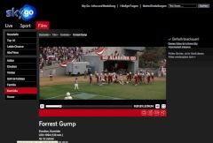 Filme wie Forrest Gump knnen ohne weitere Kosten im Rahmen von Sky Go angesehen werden.