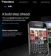 RIM zeigt versehentlich Blackberry Bold Touch vorab