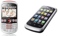 Feature Phones LG C300 und LG KM570 Arena II