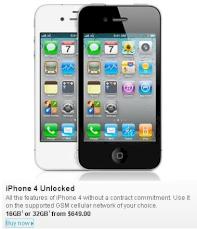 Apple verkauft iPhone 4 in den USA jetzt auch ohne Vertrag