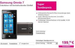 Samsung Omnia 7 bei der Telekom fr 199,95 Euro