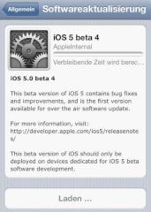 iOS5 Beta 4