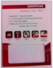 Rogers informiert ber Blackberry Torch 9810