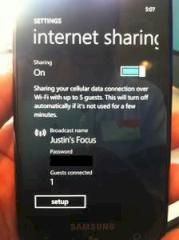 Tethering zunchst nicht auf jedem Windows Phone