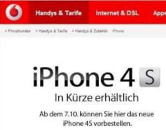 iPhone 4S bei Vodafone