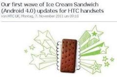 HTC verffentlicht Details zu Ice-Cream-Sandwich-Updates