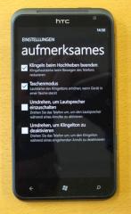 Das HTC Titan ist ein aufmerksames Telefon, wenn der Nutzer mchte