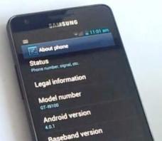 Samsung Galaxy S2 mit Android 4.0.1