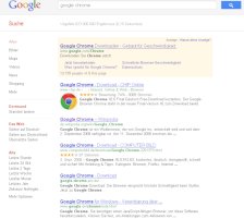 Wer nach Google Chrome sucht, wird vorerst nicht mehr an erster Stelle ein Ergebnis von Google selbst finden.